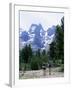 Hikers at Haut Asco, Corsica, France, Europe-Yadid Levy-Framed Photographic Print