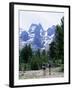 Hikers at Haut Asco, Corsica, France, Europe-Yadid Levy-Framed Photographic Print