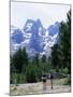 Hikers at Haut Asco, Corsica, France, Europe-Yadid Levy-Mounted Photographic Print