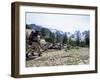 Hikers at Haut Asco, Corsica, France-Yadid Levy-Framed Photographic Print