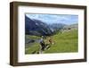 Hikers at Kleine Scheidegg, Grindelwald, Bernese Oberland, Switzerland, Europe-Hans-Peter Merten-Framed Photographic Print