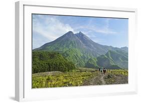 Hikers at Mount Merapi, Java, Indonesia, Southeast Asia, Asia-Jochen Schlenker-Framed Photographic Print