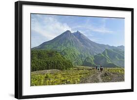 Hikers at Mount Merapi, Java, Indonesia, Southeast Asia, Asia-Jochen Schlenker-Framed Photographic Print