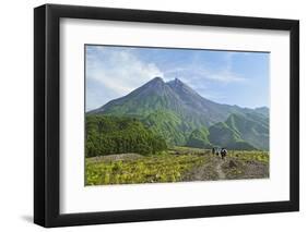 Hikers at Mount Merapi, Java, Indonesia, Southeast Asia, Asia-Jochen Schlenker-Framed Photographic Print