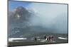 Hikers from the Cablecar Near the Smoking Summit of 3350M Volcano Mount Etna During an Active Phase-Rob Francis-Mounted Photographic Print