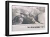 Hikers in Snow, in Background Mt. Elbrus, U.S.S.R., Kabardino-Balkarian A.S.S.R., 1960S (Photo)-Dean Conger-Framed Giclee Print