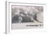 Hikers in Snow, in Background Mt. Elbrus, U.S.S.R., Kabardino-Balkarian A.S.S.R., 1960S (Photo)-Dean Conger-Framed Giclee Print