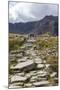 Hikers in the Ogwen Valley (Dyffryn Ogwen)-Charlie Harding-Mounted Photographic Print