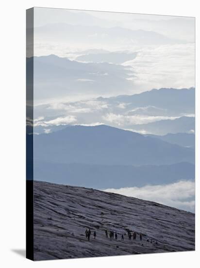 Hikers, Kinabalu National Park, Location of Malaysia's Highest Mountain at 4095M, Borneo, Malaysia-Christian Kober-Stretched Canvas