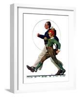 "Hikers", May 5,1928-Norman Rockwell-Framed Giclee Print