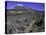 Hikers Moving Through a Rocky Area, Kilimanjaro-Michael Brown-Stretched Canvas