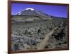 Hikers Moving Through a Rocky Area, Kilimanjaro-Michael Brown-Framed Premium Photographic Print