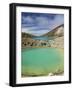 Hikers Near Emerald Lakes on the Tongariro Crossing, Tongariro National Park, New Zealand-Kober Christian-Framed Photographic Print