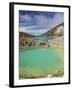 Hikers Near Emerald Lakes on the Tongariro Crossing, Tongariro National Park, New Zealand-Kober Christian-Framed Photographic Print