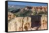 Hikers on Arch Rock Formation-Michael Nolan-Framed Stretched Canvas