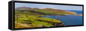 Hikers on Boreen, Near Allihies, Beara Peninsula, County Cork, Ireland-null-Framed Stretched Canvas