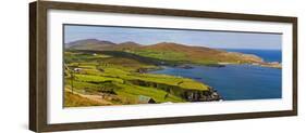 Hikers on Boreen, Near Allihies, Beara Peninsula, County Cork, Ireland-null-Framed Photographic Print