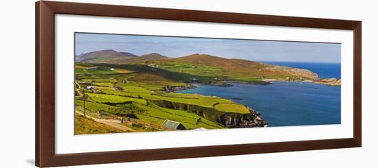 Hikers on Boreen, Near Allihies, Beara Peninsula, County Cork, Ireland-null-Framed Photographic Print