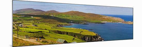 Hikers on Boreen, Near Allihies, Beara Peninsula, County Cork, Ireland-null-Mounted Photographic Print