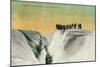 Hikers on Muir Glacier, Alaska - Muir Glacier, AK-Lantern Press-Mounted Art Print