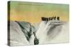 Hikers on Muir Glacier, Alaska - Muir Glacier, AK-Lantern Press-Stretched Canvas