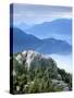 Hikers on Peak of the Chief, Stawamus Chief Provincial Park, Squamish, British Columbia, Canada-Paul Colangelo-Stretched Canvas