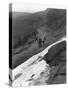 Hikers on Stanage Edge, Hathersage, Derbyshire, 1964-Michael Walters-Stretched Canvas