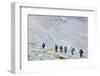 Hikers on the Matterhorn, Zermatt, Valais, Swiss Alps, Switzerland, Europe-Christian Kober-Framed Photographic Print