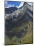 Hikers on the Rob Roy Glacier Hiking Track, New Zealand, Pacific-Christian Kober-Mounted Photographic Print