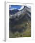 Hikers on the Rob Roy Glacier Hiking Track, New Zealand, Pacific-Christian Kober-Framed Photographic Print