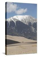 Hikers on the Sand Dunes-Richard Maschmeyer-Stretched Canvas