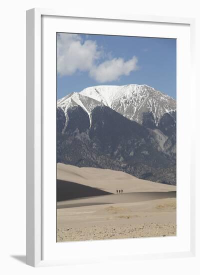 Hikers on the Sand Dunes-Richard Maschmeyer-Framed Photographic Print