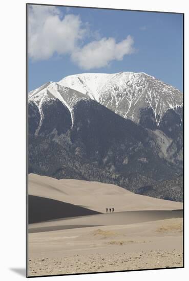 Hikers on the Sand Dunes-Richard Maschmeyer-Mounted Photographic Print