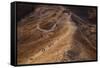 Hikers to the Masada complex, Masada, Dead Sea, Israel-null-Framed Stretched Canvas