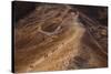 Hikers to the Masada complex, Masada, Dead Sea, Israel-null-Stretched Canvas