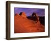 Hikers View Delicate Arch at Sunset, Utah, USA-Jerry Ginsberg-Framed Photographic Print