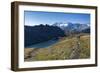 Hikers Walking on the Colle Del Nivolet Beside Rossett Lake (Lago Rossett)-Roberto Moiola-Framed Photographic Print