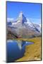 Hikers Walking on the Path Beside the Stellisee with the Matterhorn Reflected-Roberto Moiola-Mounted Photographic Print