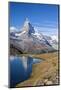 Hikers Walking on the Path Beside the Stellisee with the Matterhorn Reflected-Roberto Moiola-Mounted Photographic Print