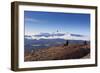 Hikers Watch a Condor (Vultur Gryphus)-Eleanor-Framed Photographic Print