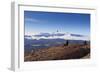 Hikers Watch a Condor (Vultur Gryphus)-Eleanor-Framed Photographic Print