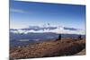 Hikers Watch a Condor (Vultur Gryphus)-Eleanor-Mounted Photographic Print