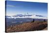 Hikers Watch a Condor (Vultur Gryphus)-Eleanor-Stretched Canvas