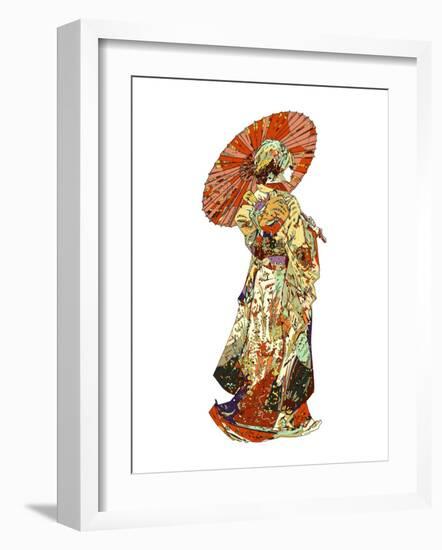 Hikifurisode Ex-Machina-HR-FM-Framed Art Print