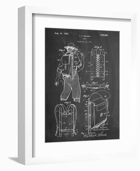 Hiking And Camping Backpack Patent-null-Framed Art Print