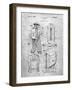 Hiking And Camping Backpack Patent-Cole Borders-Framed Art Print