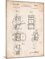 Hiking And Camping Backpack Patent-Cole Borders-Mounted Art Print