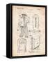 Hiking And Camping Backpack Patent-Cole Borders-Framed Stretched Canvas