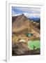 Hiking at the Emerald Lakes, Tongariro Alpine Crossing Trek, Tongariro National Park-Matthew Williams-Ellis-Framed Photographic Print