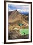 Hiking at the Emerald Lakes, Tongariro Alpine Crossing Trek, Tongariro National Park-Matthew Williams-Ellis-Framed Photographic Print